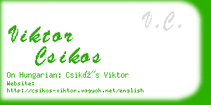 viktor csikos business card